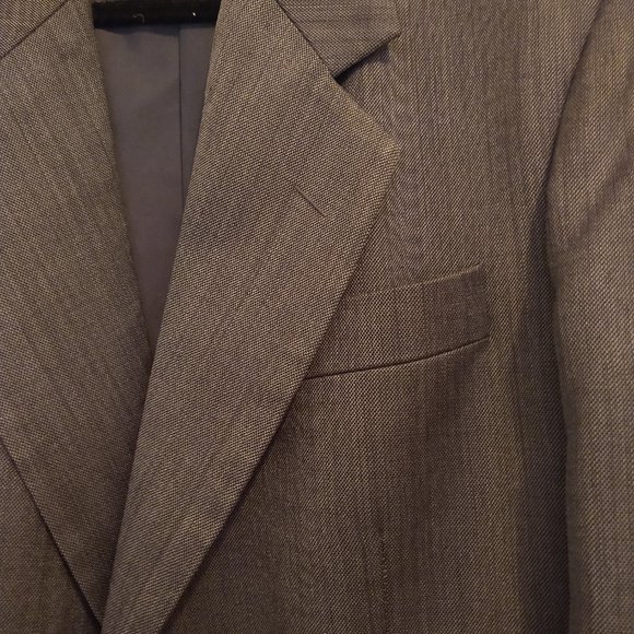 Vintage Stone Gray Men's Jacket/Blazer/Coat - Custom Made, 100% Wool, Retro Fit - Picture 8 of 14